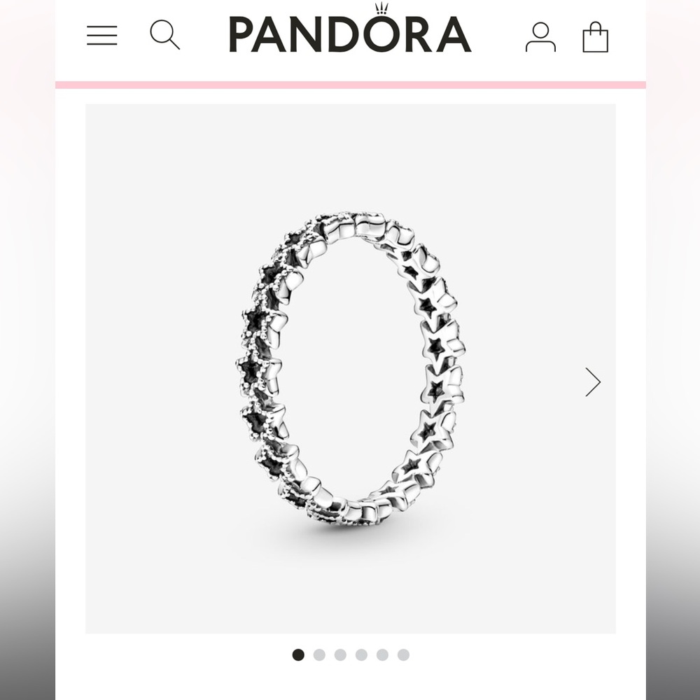 Band of Asymmetric Stars Ring | PANDORA